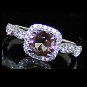 NWT 1.85 Ct Cushion Cut Zultanite Color Change Ring Sz 6